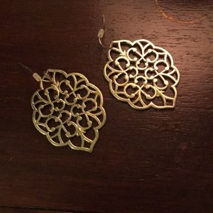 Gold colored earrings